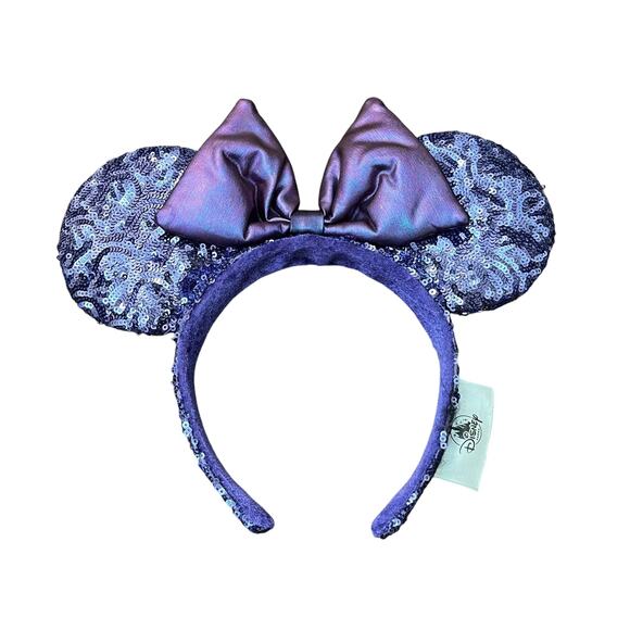 Disney Accessories - Disney Parks Purple Sequin Minnie Mouse Ears